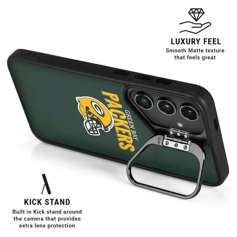 NFL Green Bay Packers Helmet Galaxy S25 Kickstand Case